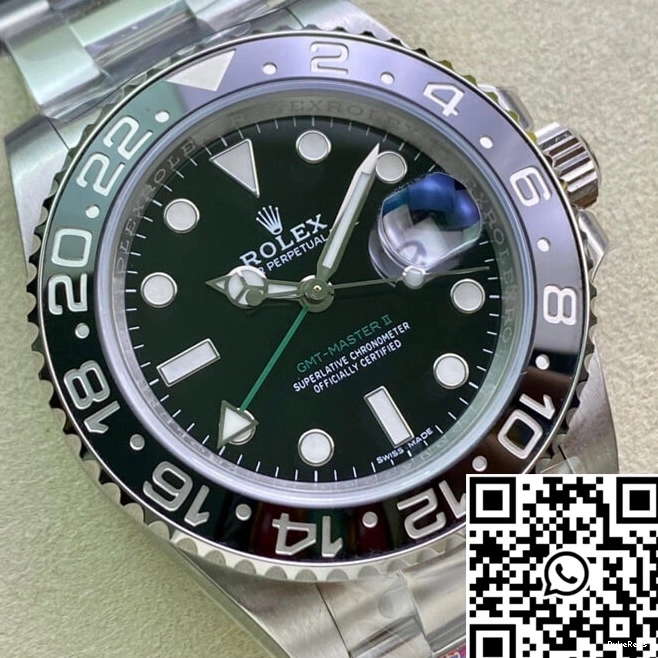 Black II Clean Master Dial Factory Rolex 116710LN-78200 GMT 0725